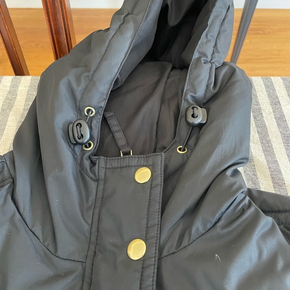 JCREW MERCANTILE long puffer jacket with gold zipper/buttons - Picture 4 of 5